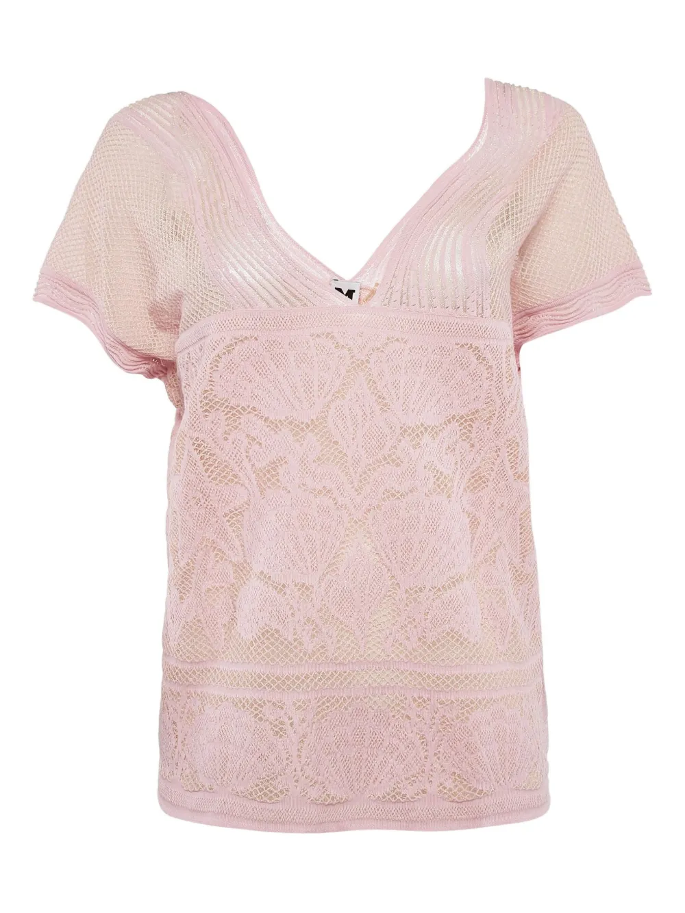 Missoni Pre-Owned lurex lace top | Pink | Image 1