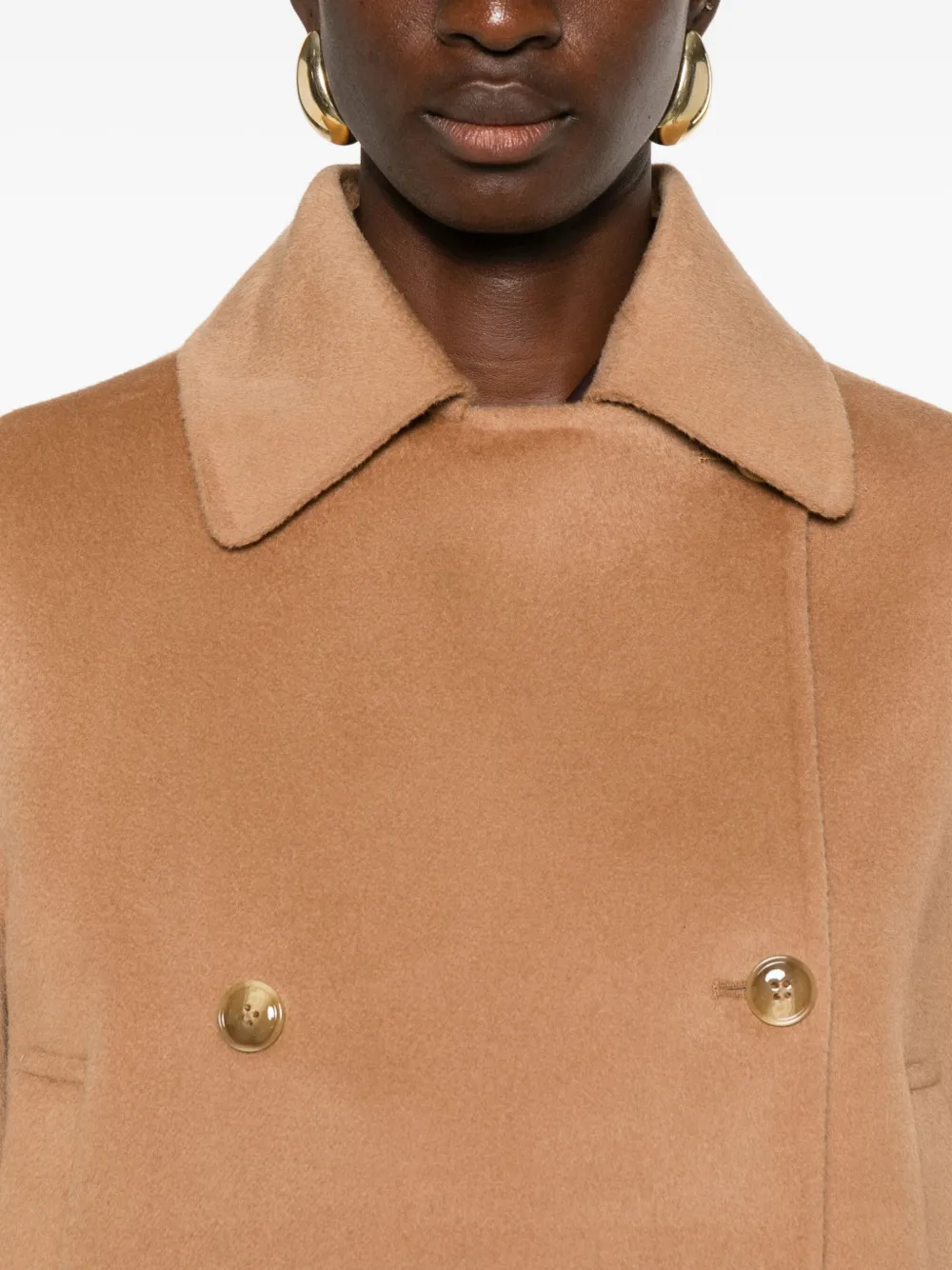 Semicouture Sailorjas met dubbele rij knopen Beige