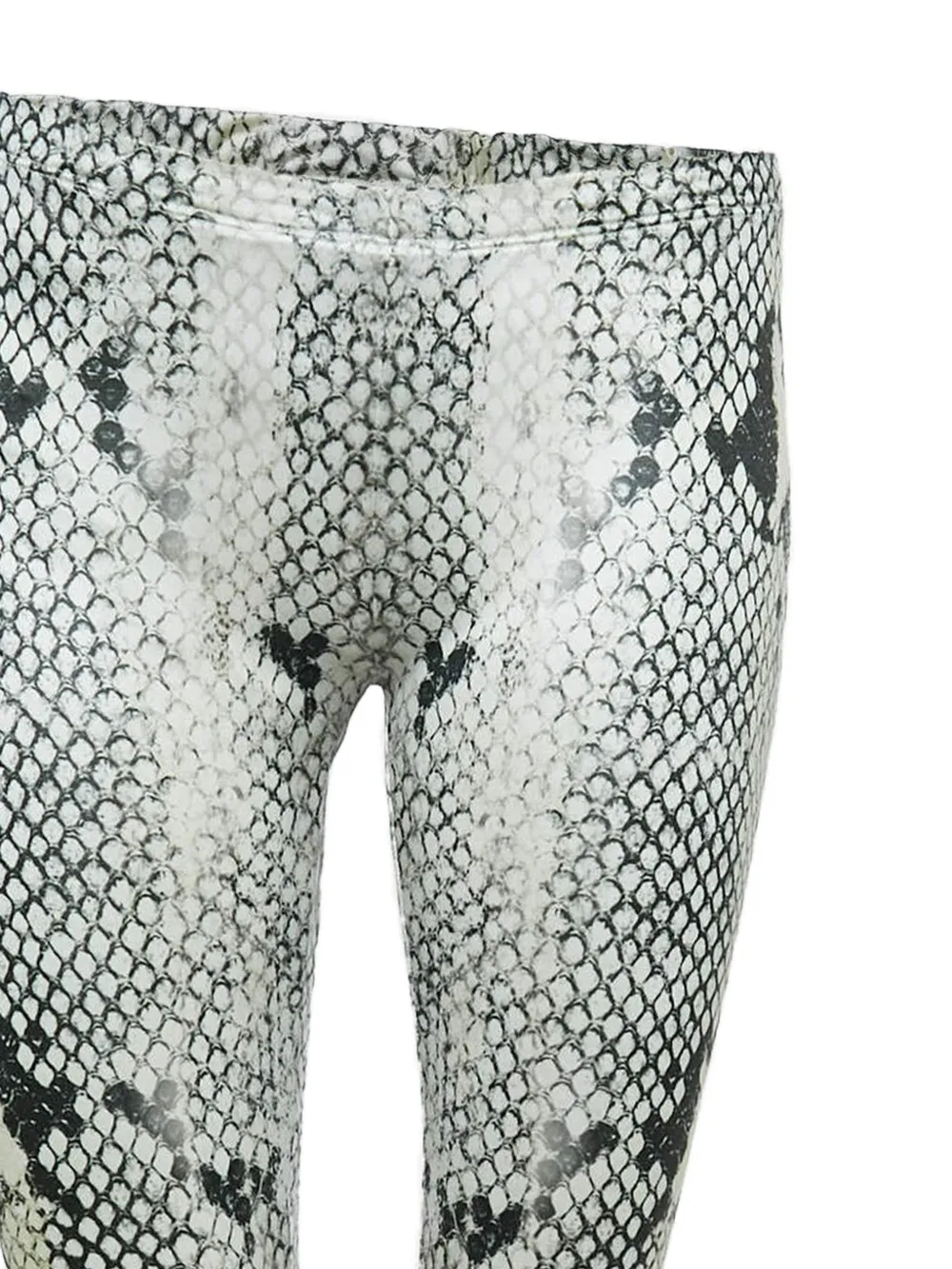 Roberto Cavalli Vintage Legging met slangenleerprint - Wit