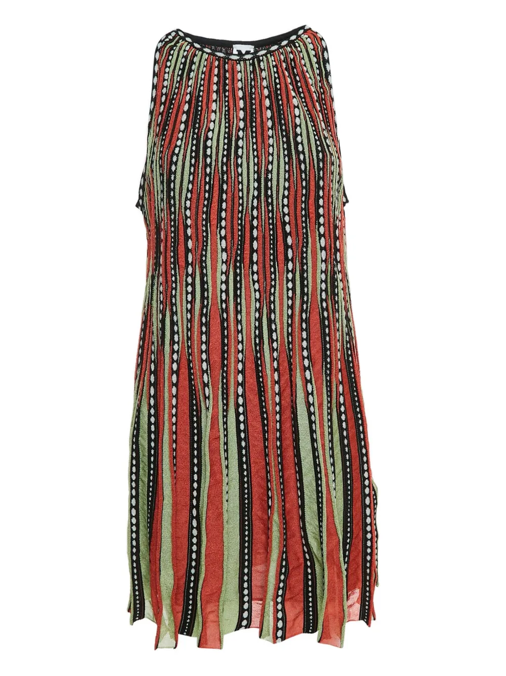 Pre-owned Missoni Algae Bubble Knit Dress In Green