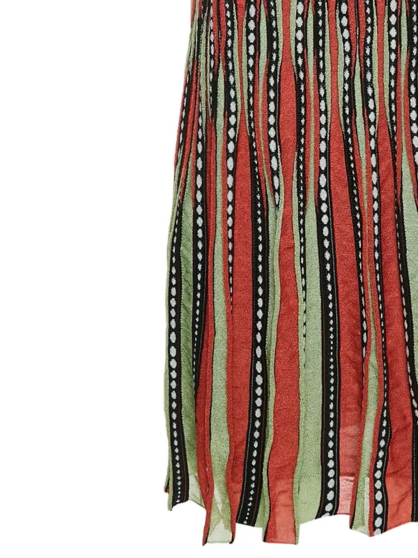 green emerald velvet dress MISSONI BLACK/BLUE/GREEN KNIT DRESS – STORM IN A TEACUP main image 0