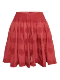 Alaïa Pre-Owned 2024 patterned-jacquard skirt - Red