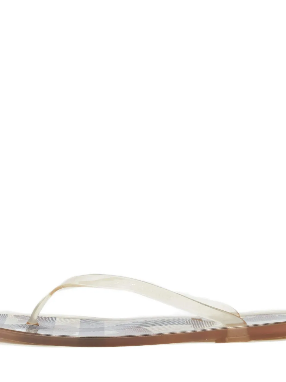 Burberry Pre-Owned Nova Check canvas slippers - Wit