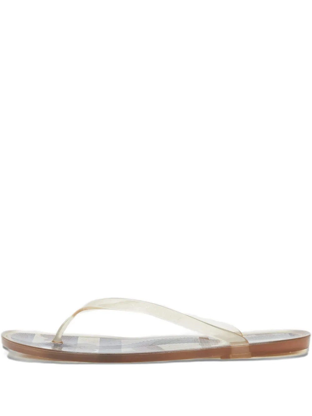 Burberry Pre-Owned Novacheck Pantoletten aus Canvas - Weiß