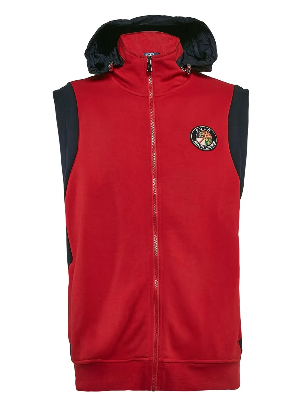 Polo Ralph Lauren Vintage 2024 hooded knit sleeveless jacket | Red | Image 1