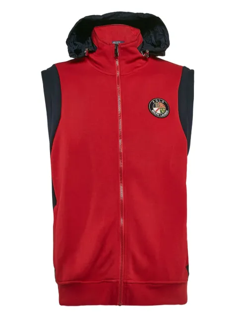 Polo Ralph Lauren Vintage 2024 hooded knit sleeveless jacket