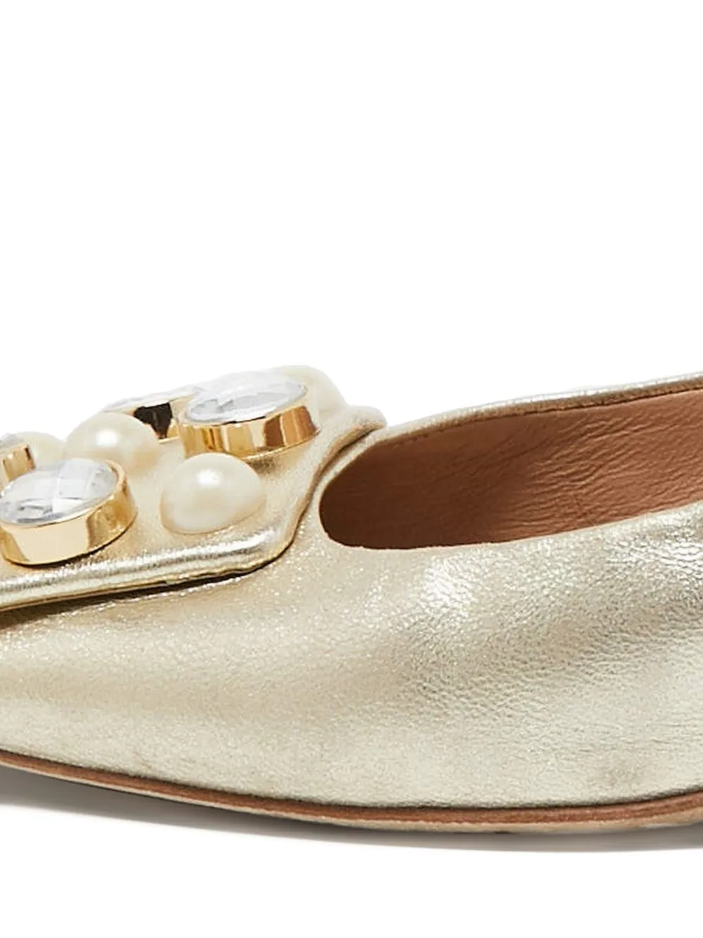 Tory Burch 50 mm leren muiltjes met hak - Grijs