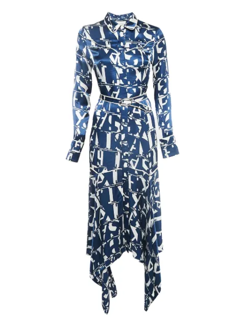 Alexis asymmetric satin dress