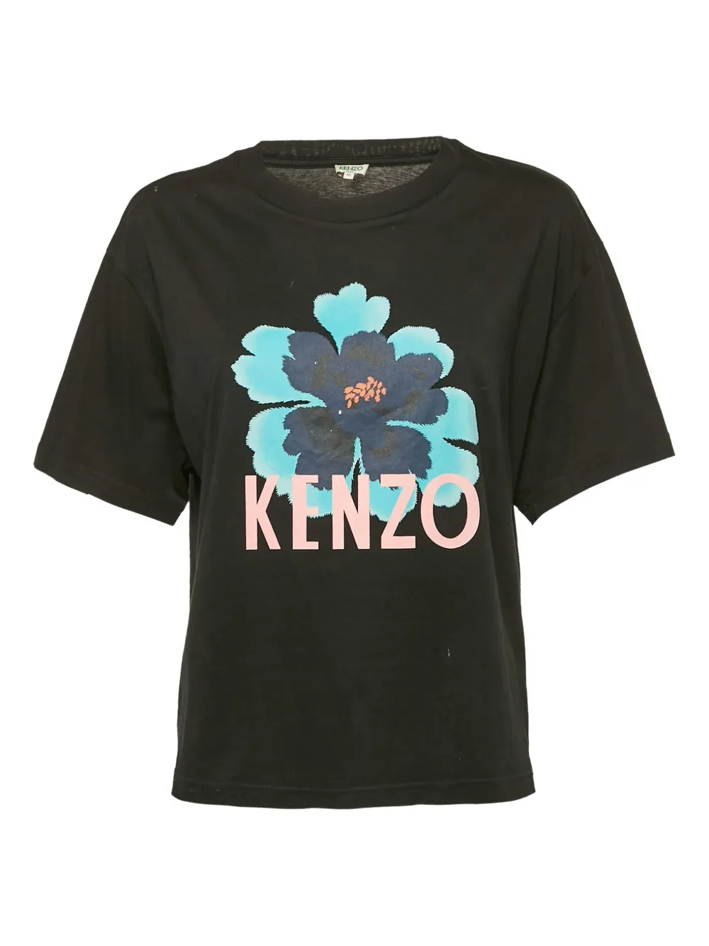 Kenzo Pre-Owned flower-print T-shirt | Black | Image 1