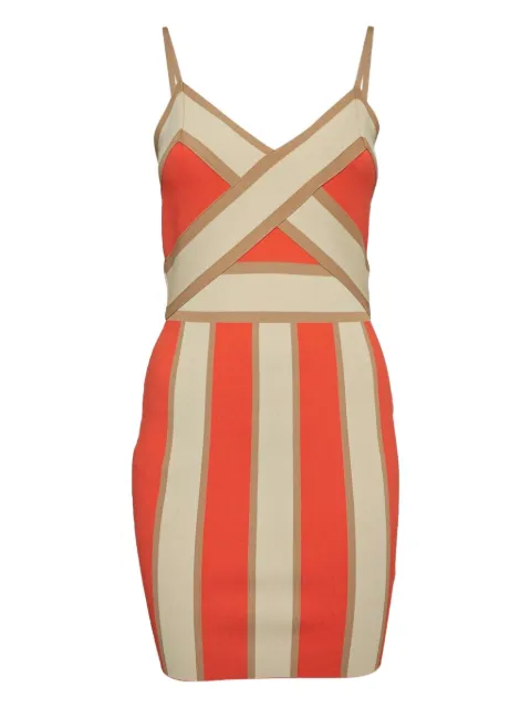 Elisabetta Franchi vestido corto con motivo de rayas 2024