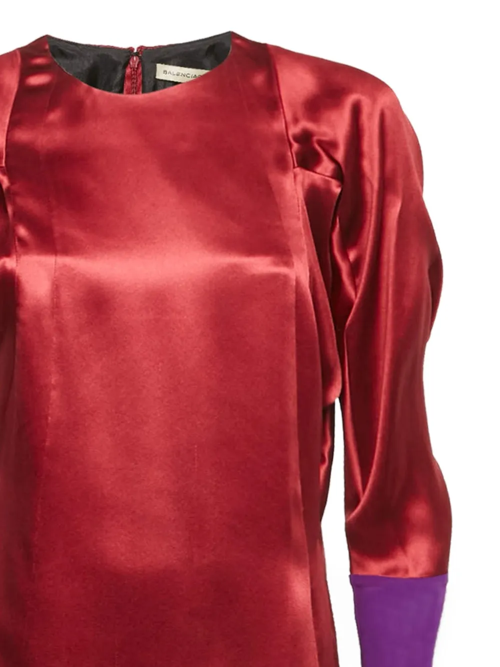 Balenciaga Pre-Owned Jurk met pofmouwen - Rood