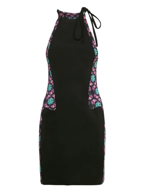 Just Cavalli Vintage floral-print halterneck mini dress