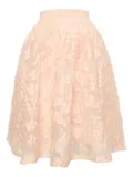 Maje floral-motif skirt - Orange