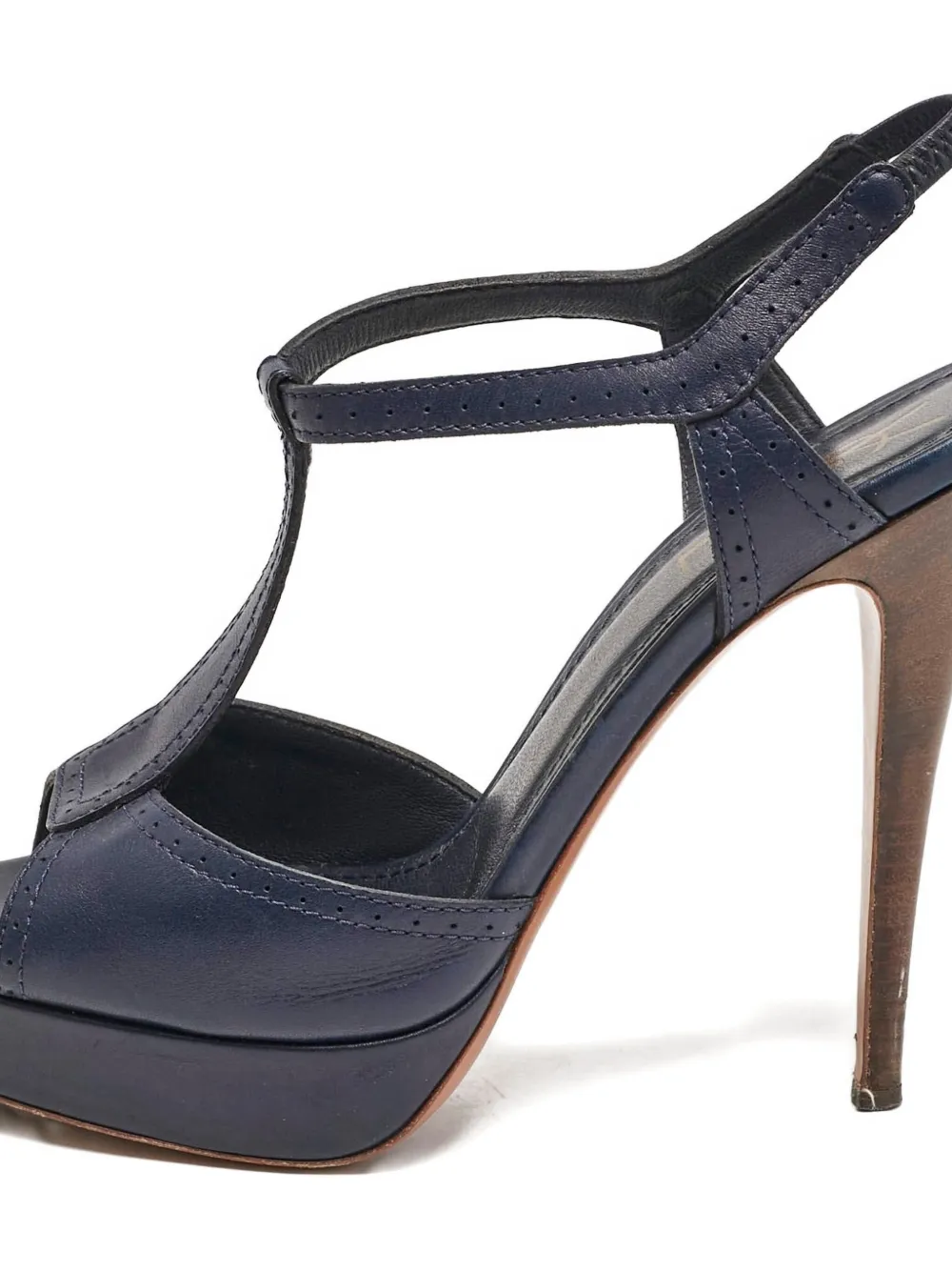 Saint Laurent Pre-Owned 1149319 Navy Blue - Blauw