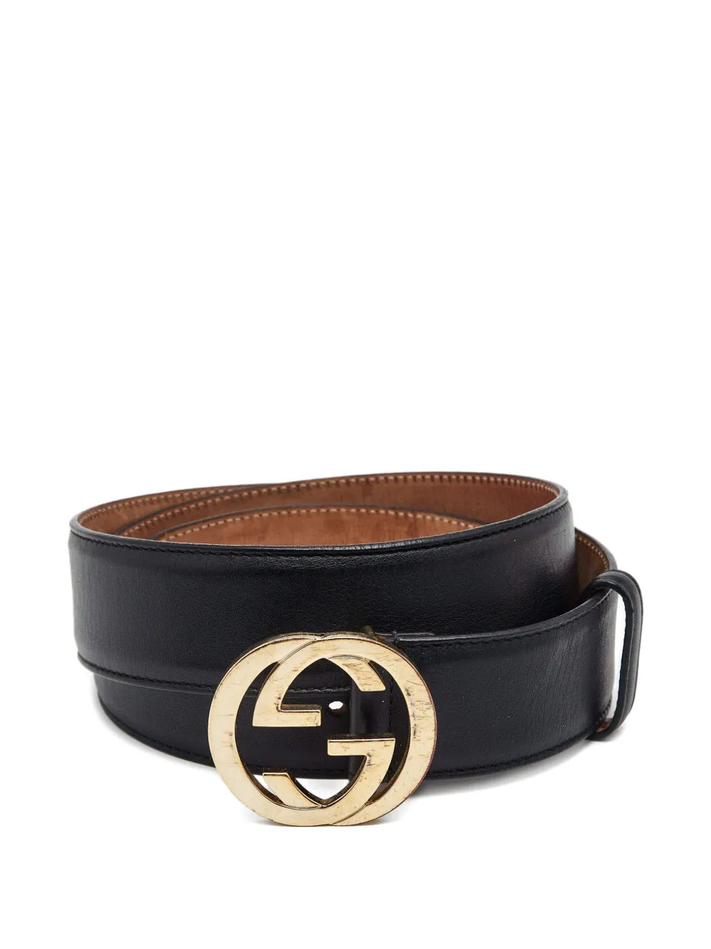 Pre-owned Gucci 2024 Gg Marmont Belt In Black