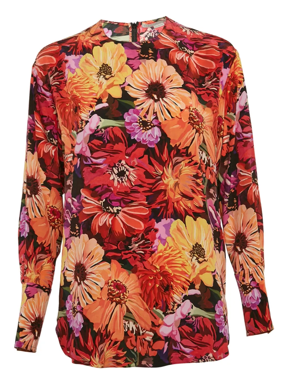 Stella McCartney Pre-Owned フローラル シルクブラウス - レッド Stella McCartney Pre-Owned フローラル シルクブラウス - レッド