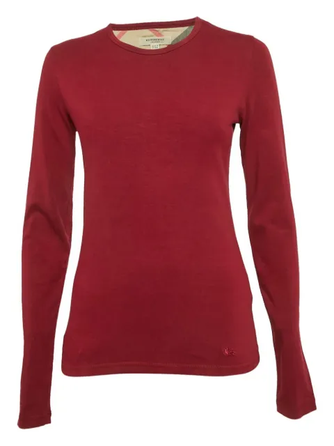 Burberry Pre-Owned long-sleeved cotton T-shirt