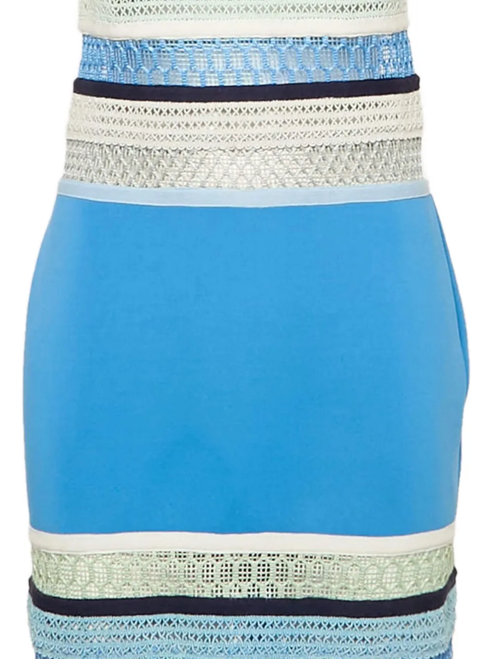 Simkhai Pre-owned gestreepte midi-jurk - Blauw