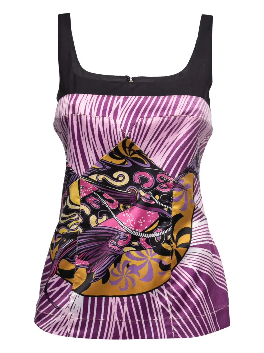 Just Cavalli Vintage シルク トップ - パープル Just Cavalli Vintage シルク トップ - パープル
