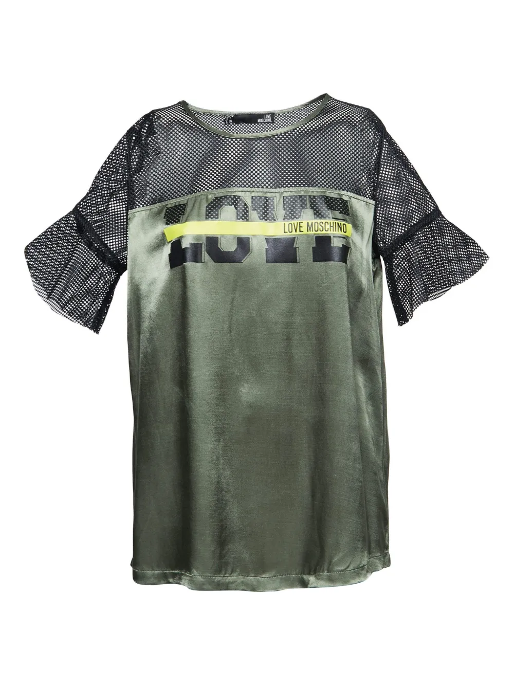 Moschino Pre-Owned mesh-insert top | Green | Image 1