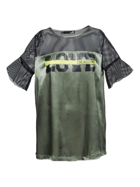 Moschino Pre-Owned mesh-insert top