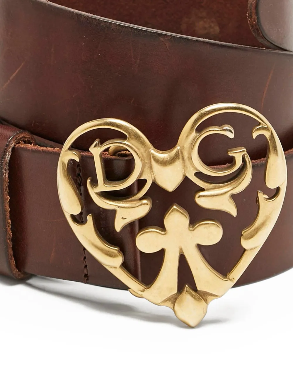 Dolce & Gabbana Pre-Owned leather Heart belt | Image 2