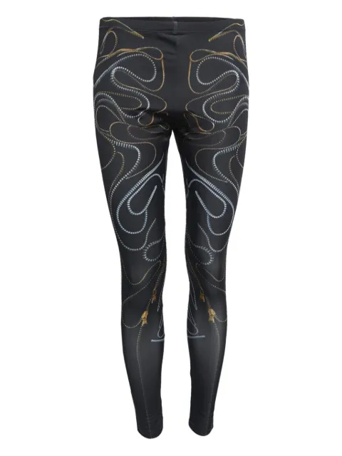 Alexander McQueen Pre-Owned zip-pattern leggings