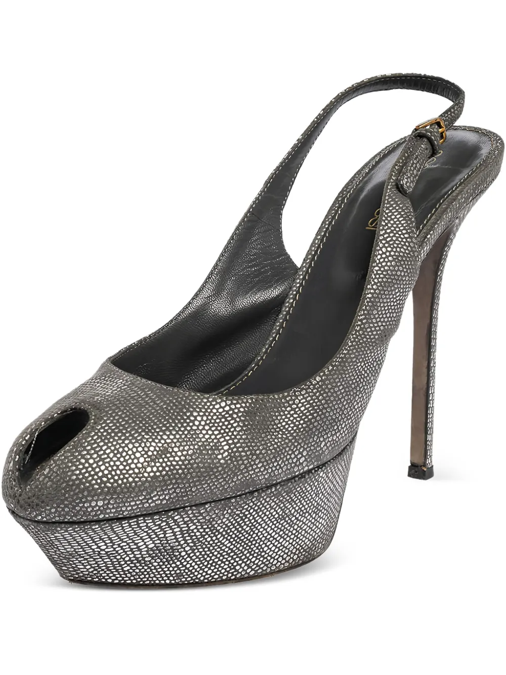 Click to view more detailed imagery on our partner's website Pre-owned Sergio Rossi Vintage 470184 Grey In Gray