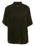 Balenciaga Pre-Owned leaf-pattern shirt - Black
