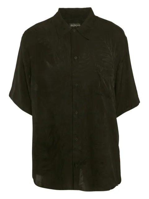 Balenciaga Pre-Owned leaf-pattern shirt
