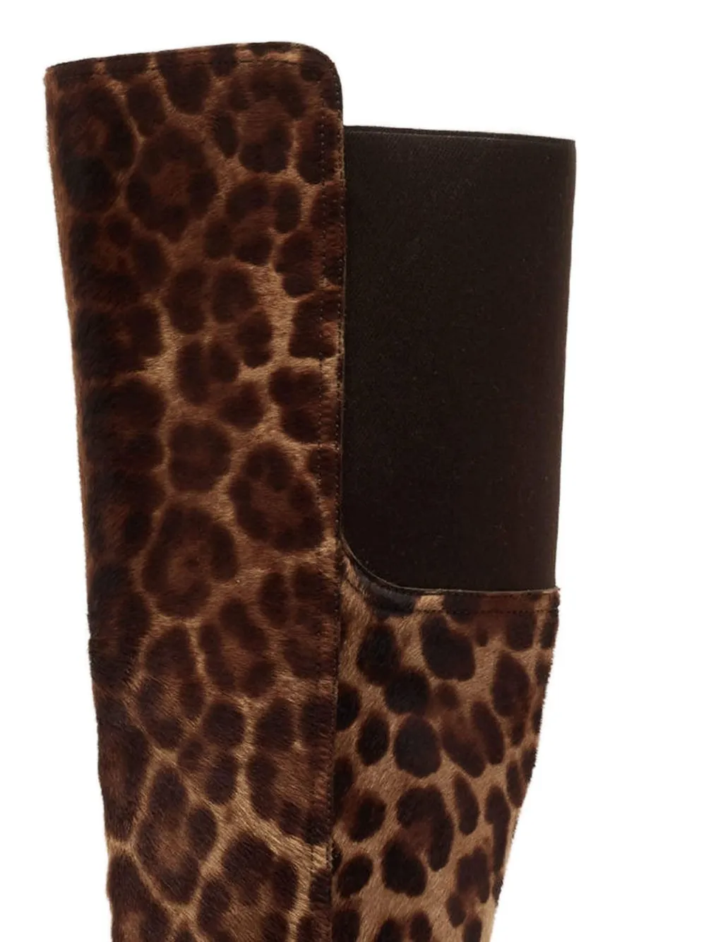 DOLCE & GABBANA Pre-owned 100mm Suede Heeled Boots In Brown