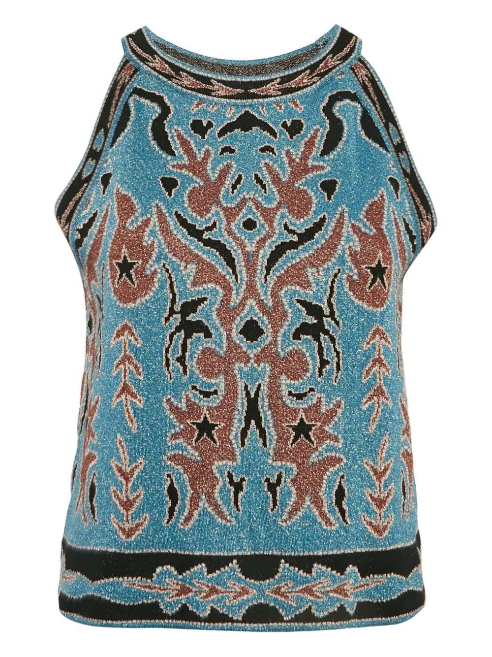 Missoni Pre-Owned lurex-knit top | Blue | Image 1