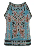 Missoni Pre-Owned lurex-knit top - Blue
