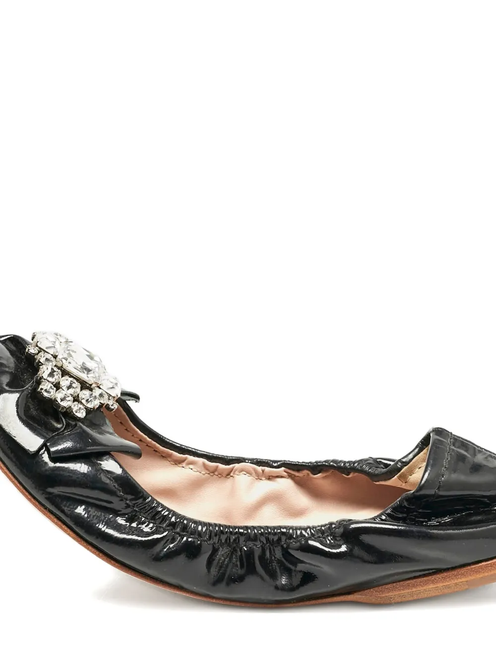 Miu Miu Pre-Owned flats con moño y cristales | Image 2