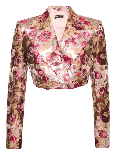 Dolce & Gabbana Pre-Owned blazer con estampado floral en jacquard