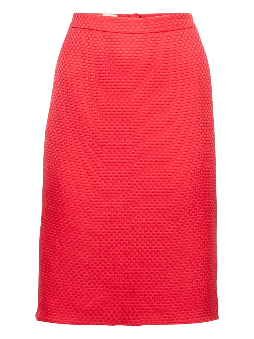 Armani Vintage silk checked skirt | Red | Image 1