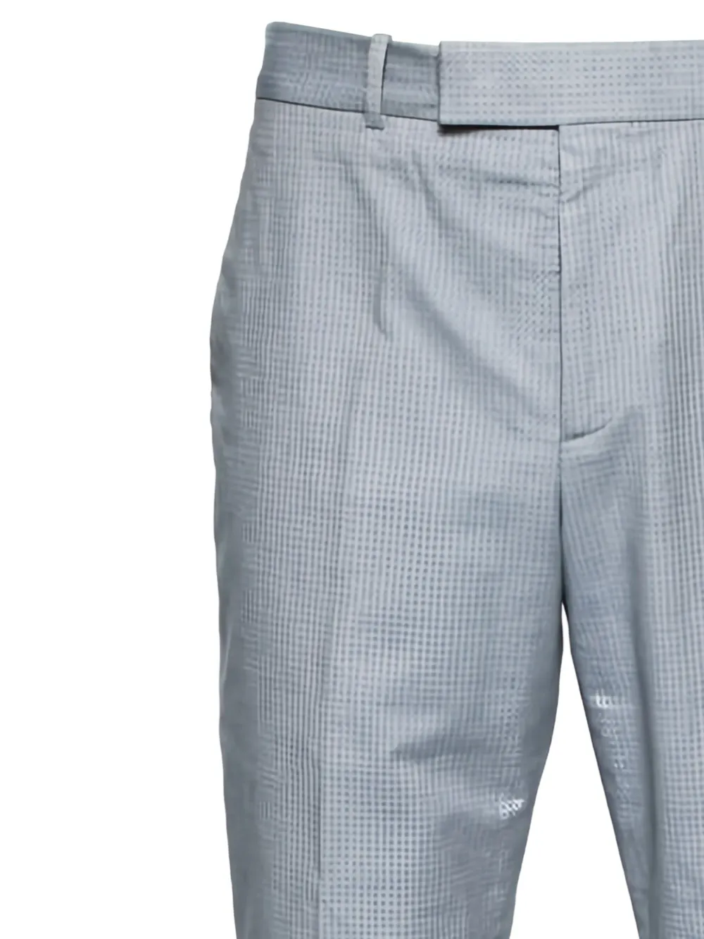 Alexander McQueen Pre-Owned Geruite broek - Blauw