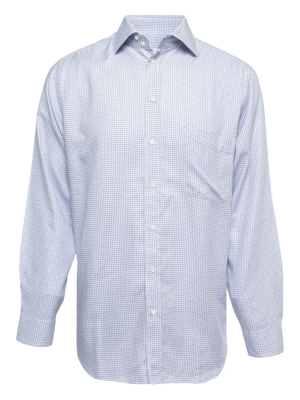 Armani Vintage 2024 checked long-sleeve shirt | Blue | Image 1