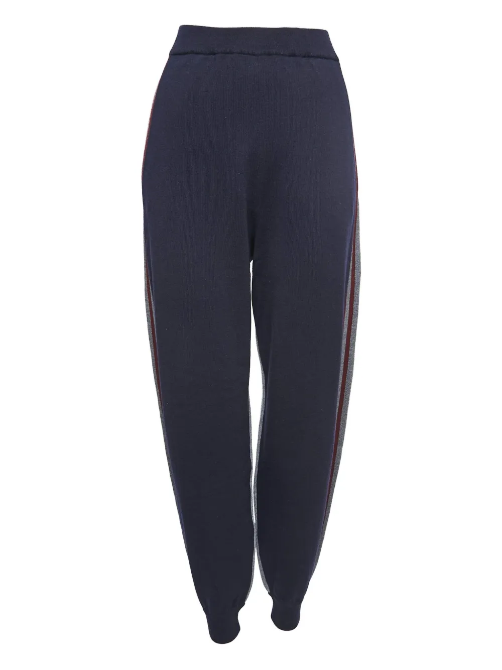 Stella McCartney Pre-Owned stripe-detail wool trousers | Blue | Image 1