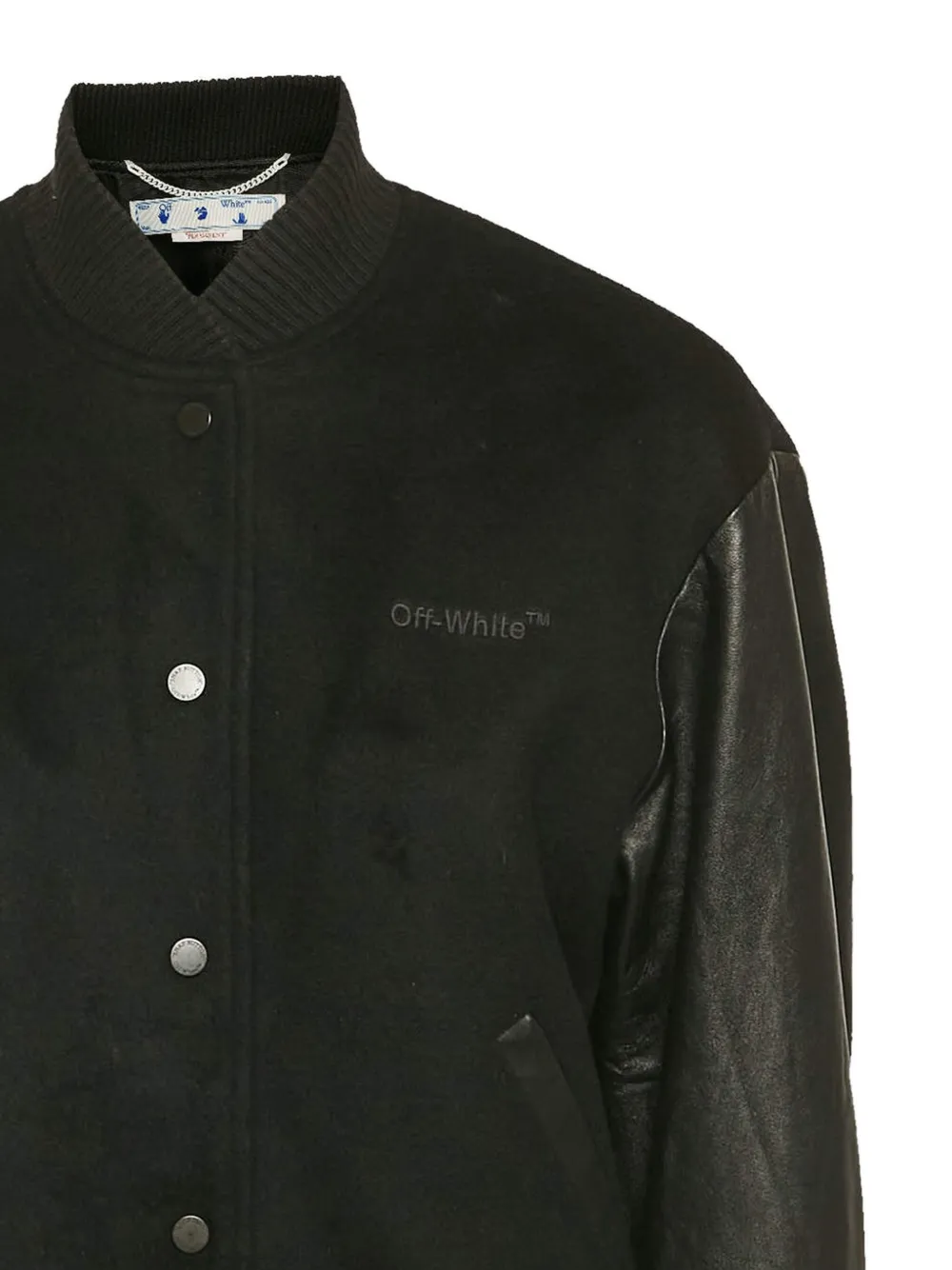 Off-White Pre-Owned leather bomber jacket | Image 2