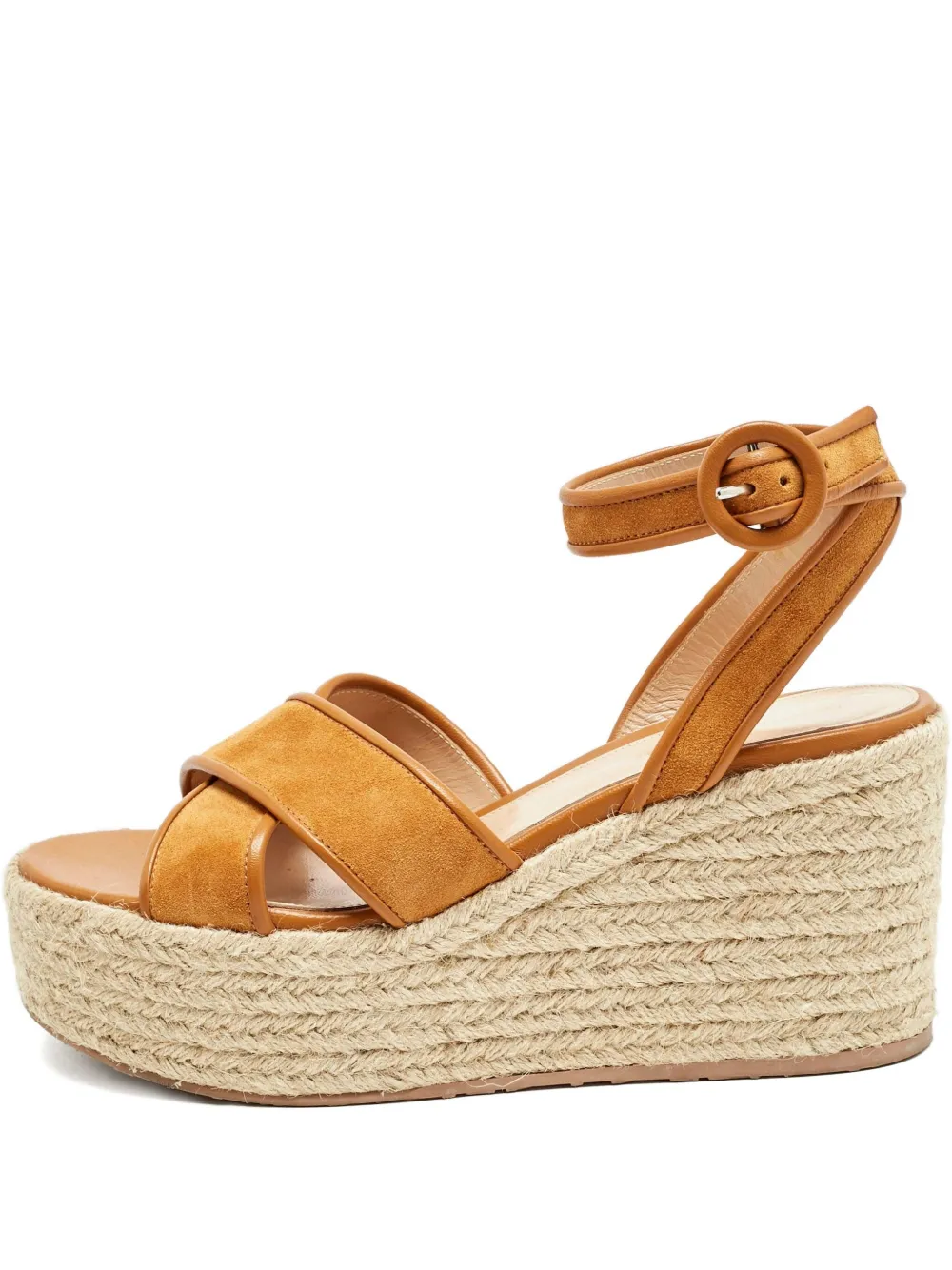 Gianvito Rossi 2024 Espadrilles aus Wildleder 90mm - Orange