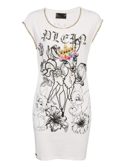 Philipp Plein 2024 deer-embellishment mini-dress