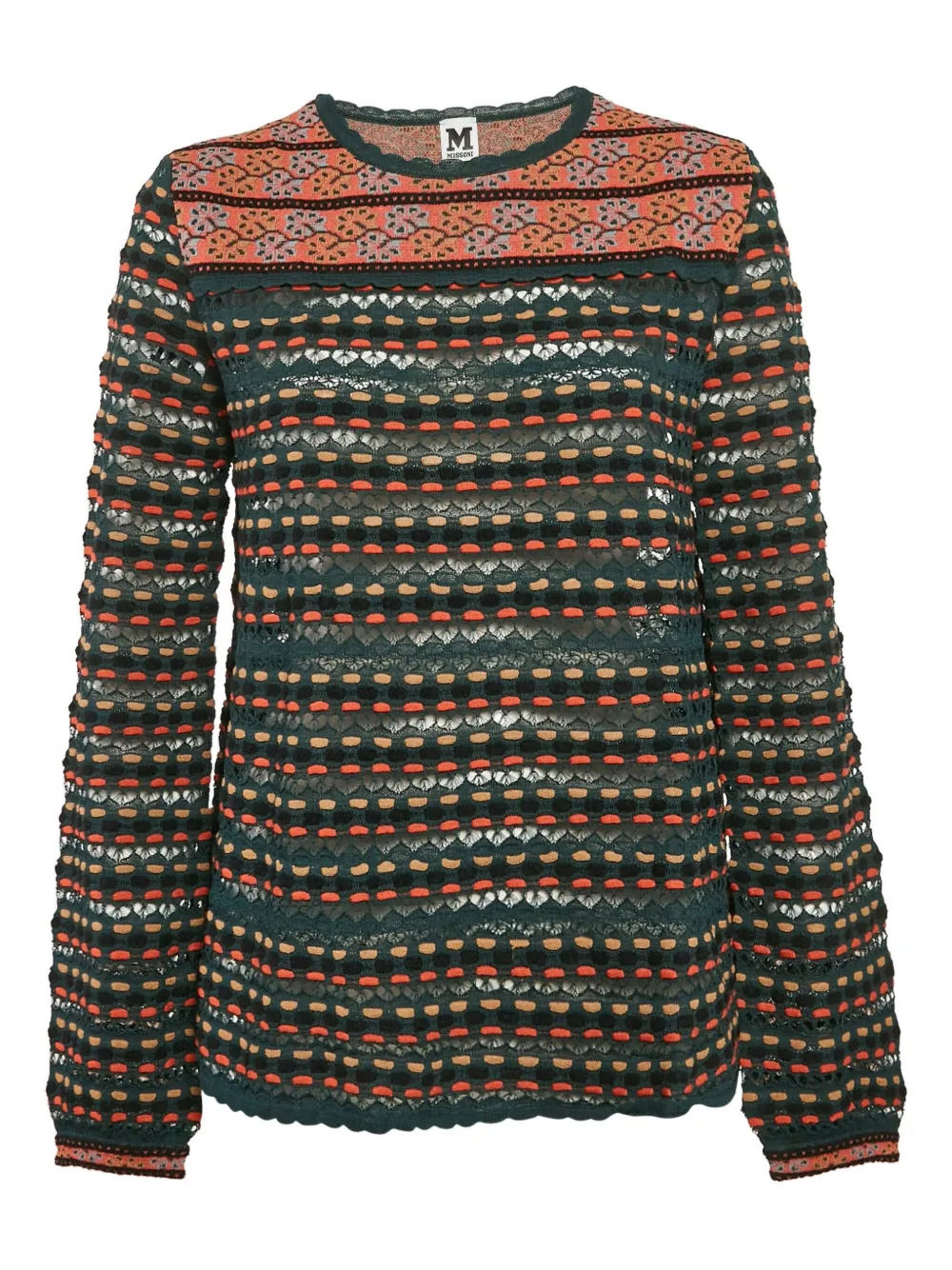 Missoni Pre-Owned embroidered jumper | Orange | Image 1