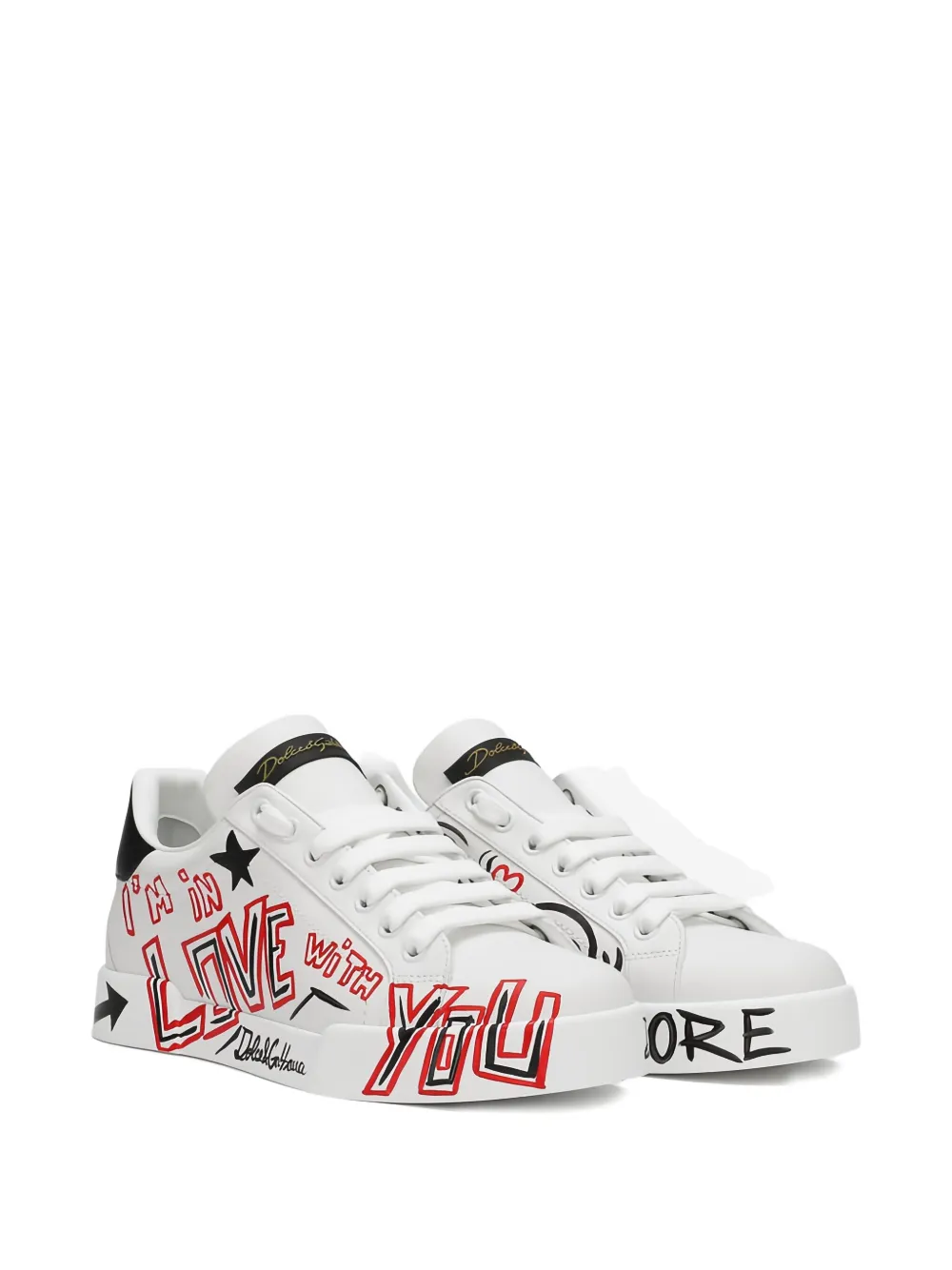 Dolce & Gabbana Portofino Cuore sneakers White