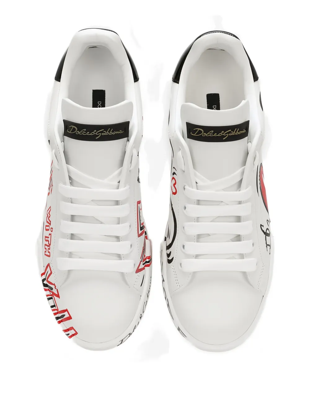 Dolce & Gabbana Portofino Cuore sneakers White