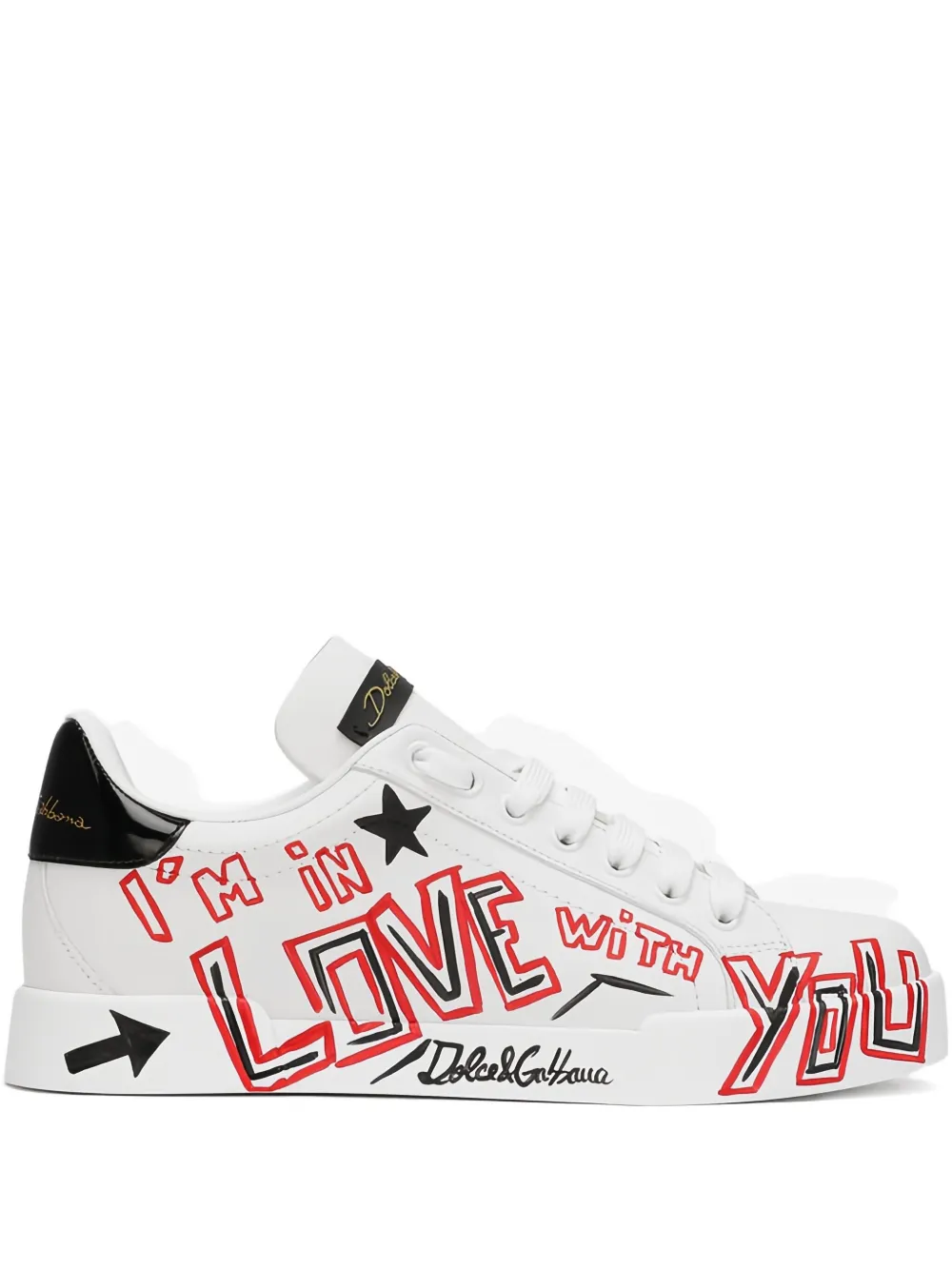 Dolce & Gabbana Portofino Cuore sneakers White