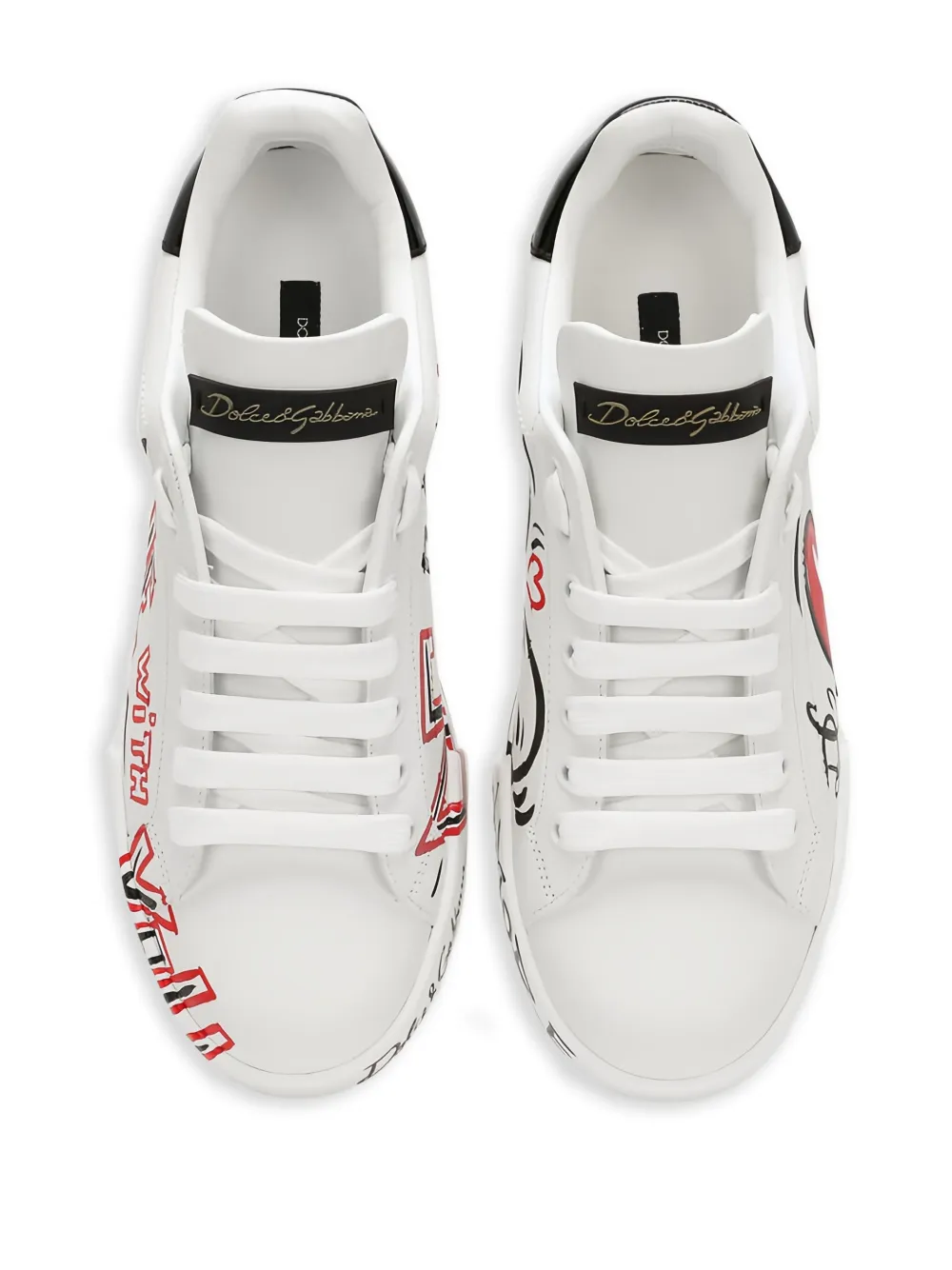 Dolce & Gabbana Portofino Cuore sneakers White