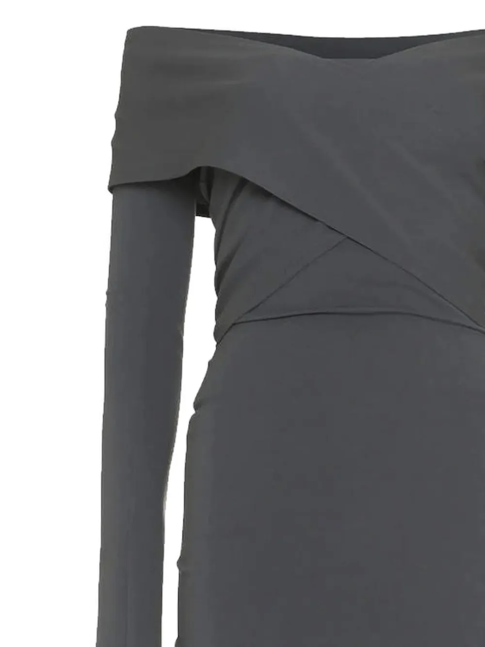 Dolce & Gabbana Pre-Owned Asymmetrische wikkeljurk - Grijs