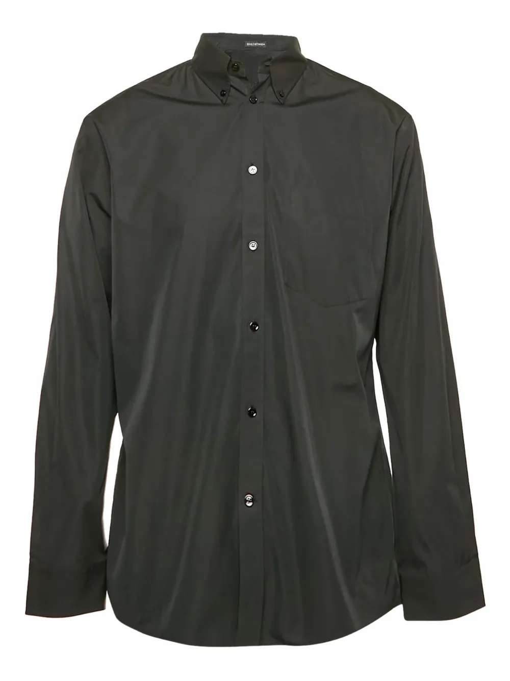 Balenciaga Pre-Owned long-sleeved cotton shirt | Black | Image 1