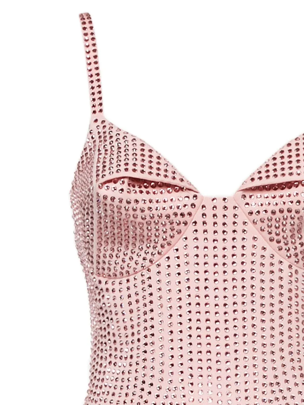 AREA Pre-owned mini-jurk verfraaid met kristallen - Roze